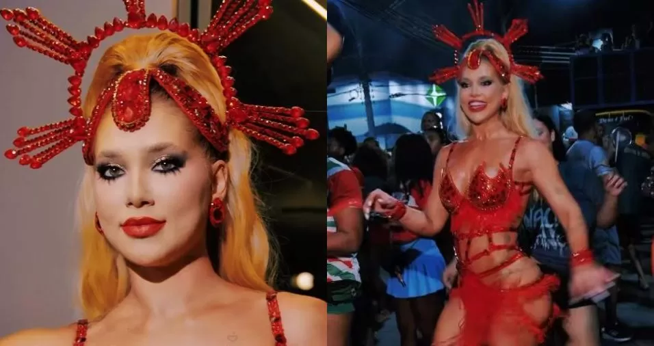 Virginia mostra bastidores do último ensaio de rua da Grande Rio: “Ansiosa”