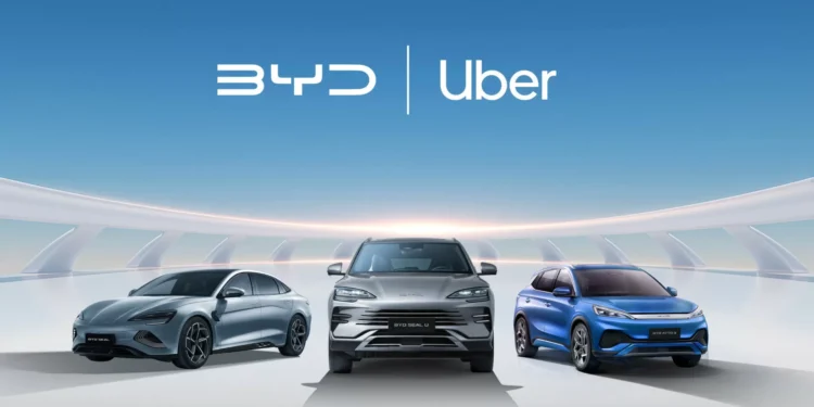 BYD e Uber têm acordo. Parceria envolve 100.000 carros