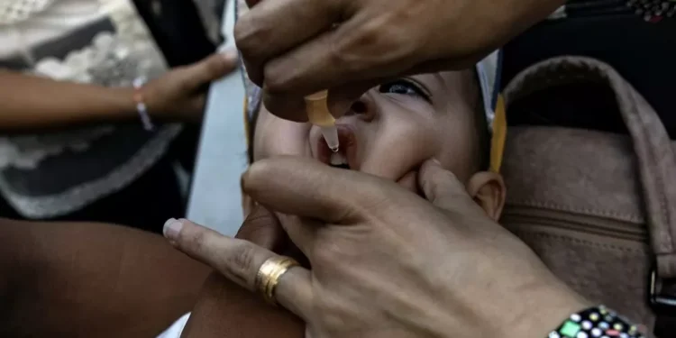 Quase 355 mil crianças de Gaza já receberam 1ª dose de vacina contra poliomielite, diz OMS