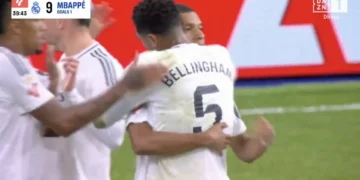 Sociedade Mbappé-Bellingham deu origem a golo inspirado do Real Madrid
