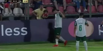 Palmeiras e Del Valle protestam contra racismo em jogo da Liberta Sub-20