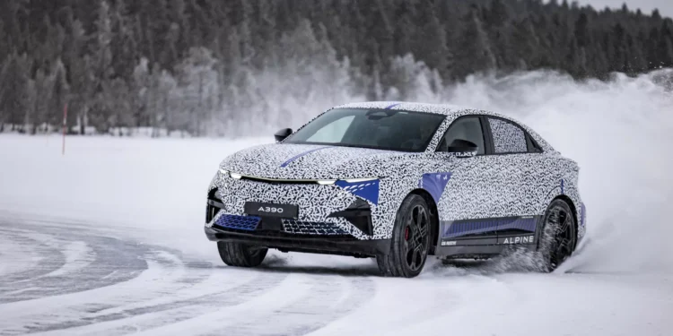Alpine A390 testado com temperaturas abaixo de -40ºC