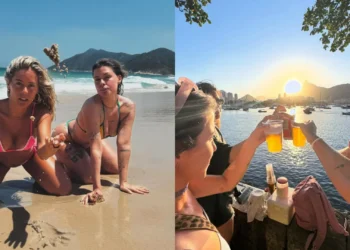 Amigas, sol e (muita) sensualidade. As férias de Inês Aires Pereira