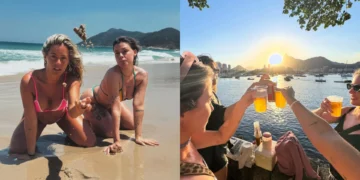 Amigas, sol e (muita) sensualidade. As férias de Inês Aires Pereira