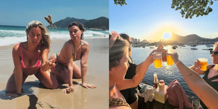 Amigas, sol e (muita) sensualidade. As férias de Inês Aires Pereira