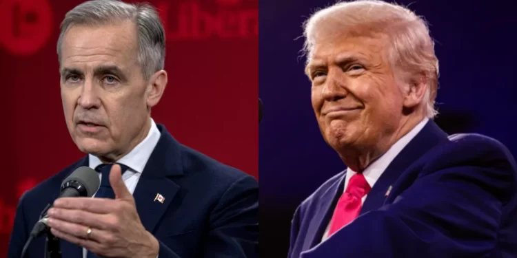 Trump tem conversa ‘produtiva’ com novo premiê do Canadá em meio a tensões comerciais