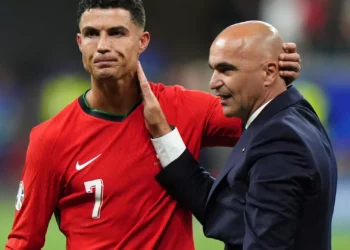Cristiano Ronaldo não foi substituído e Roberto Martínez explicou tudo