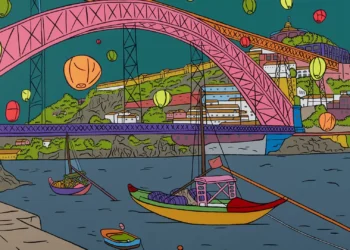 Porto a cores no Museu dos Clérigos