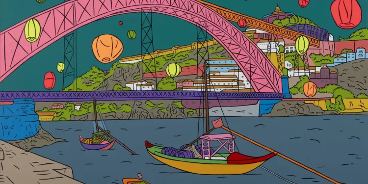 Porto a cores no Museu dos Clérigos