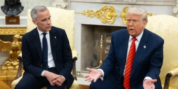 “Há alguns lugares que não estão à venda”, diz Carney a Trump na Casa Branca