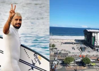 Lady Gaga encerra “sumiço” e realiza ensaio pré-show em Copacabana; veja