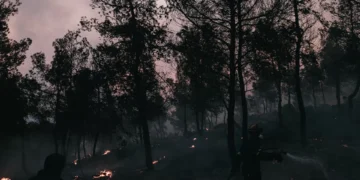 Incêndio na região grega do Peloponeso já queimou 1.145 hectares