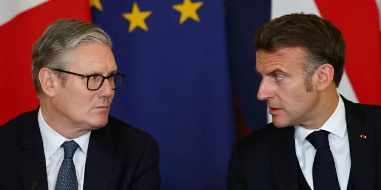 Macron pede que França e Reino Unido reconheçam juntos a Palestina